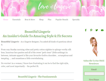 Tablet Screenshot of love-of-lingerie.com